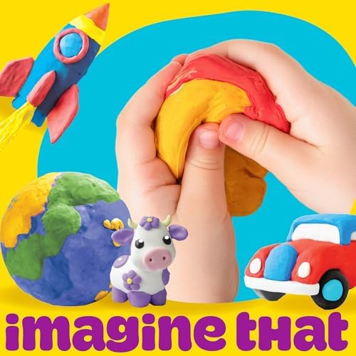 Play-Doh Air Dry Clay Bundle, 4 Squishy Air-Dry Clays in 4 Colors, Arts and Crafts Supplies, Modeling Clay, Fun Activities, Sculpting and Pottery for Kids - Image 5