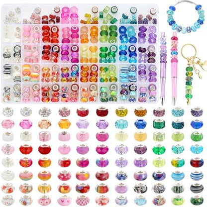 240 Pcs Large Hole Beads for Bracelets, Spacer Bead for Jewelry Making - Image 7