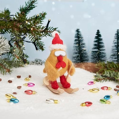 Simply Make Needle Felting Kit Christmas Turkey on Skis, Including Wool, Needles, Tools, Beginners, Needle Felting Craft Kits, Starter Hobby Craft, Decoration, Gift, Hobbies for Crafty Enthusiasts - Image 3