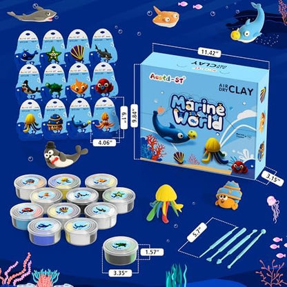 Aestd-ST Air Dry Clay Kit - Ocean Theme, Modeling Clay for Kids - Image 2