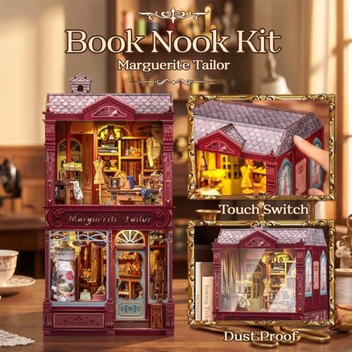 CUTEBEE Book Nook Kit 3D Wooden Puzzle DIY Miniature House for Adults - Image 3