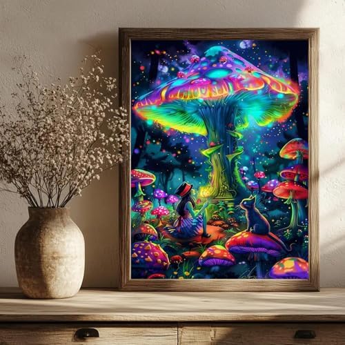 AIBOERL Paint by Numbers Kit for Adults Beginner, Mushroom, 12X16In - Image 2