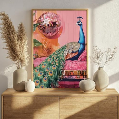 Mandun Peacock Paint by Numbers Kit for Adults, 16x20 inch - Image 2