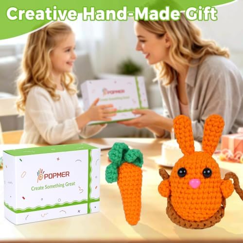 POPMER Crochet Kit for Beginners, Kid Girls & Adult, Gifts for Craft Lovers - Image 6