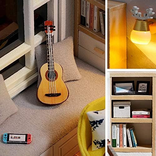 DIY Miniature Dollhouse Kit with Furniture Plus Dust Proof for Teens Adults - Image 4