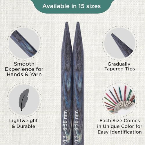 KnitPro Dreamz Interchangeable Circular Needles 4" (10cm) | US Size 10.5 (6.5mm) - Image 3