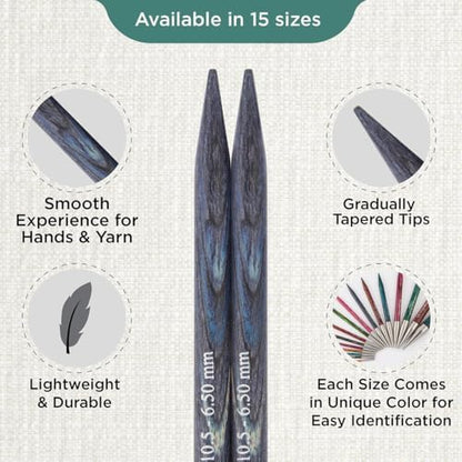 KnitPro Dreamz Interchangeable Circular Needles 4" (10cm) | US Size 10.5 (6.5mm) - Image 3