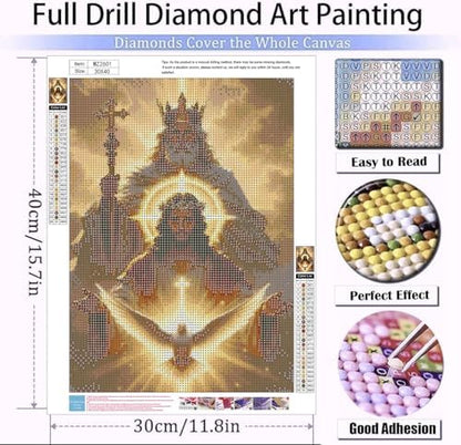 Xylogist Jesus Diamond Art Kits for Adults 12x16 Inch - Image 4