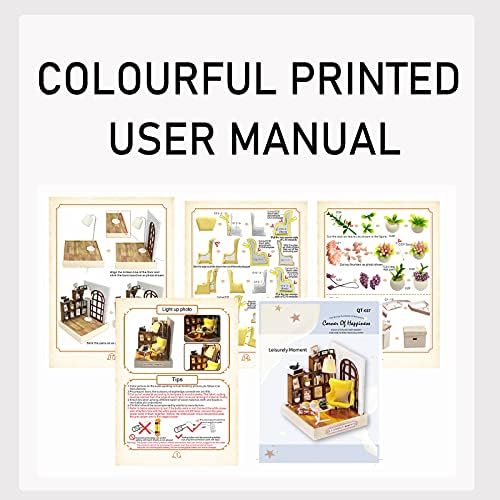 CUTEROOM DIY Doll Room Miniature Furniture Wooden House Kit-Leisure Moment - Image 7