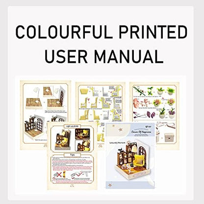 CUTEROOM DIY Doll Room Miniature Furniture Wooden House Kit-Leisure Moment - Image 7