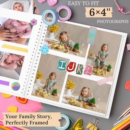 Scrapbook Photo Album 12"x12" 50 Sheets 100 Pages Hardcover Kraft Paper - Image 5
