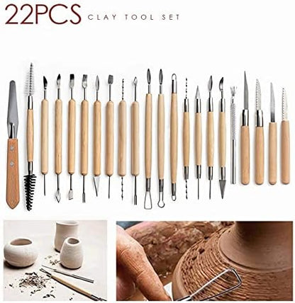Clay Tools 52PCS Pottery Tools Clay Sculpting Tools Polymer Clay Tools Kit Ceramic Tools for DIY Handcraft Modeling Clay Carving Tools Set - Image 2