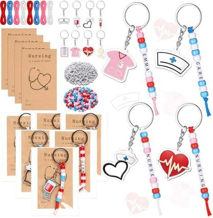 Suncalla 996 Pcs 24 Set Nurse Keychain Making Kit Medical DIY Crafts Bulk by Unknown