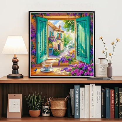 Ycydilirab Landscape Paint by Number Adult - Paint by Numbers Kits for Adults,Canvas Paint by Numbers for Adults,Drawing Colorful Paintworks Artwork for Adult Home Wall Decoration and Gifts16x16inch - Image 2