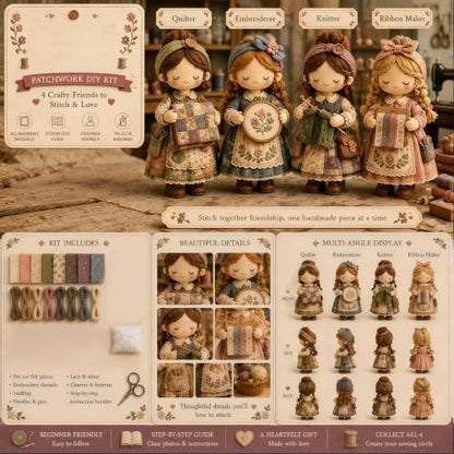 DHJJXQGX Patchwork Fairy DIY Sewing Kits Craft Kit for Adults Decor Gift - Image 5