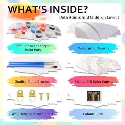Book Paint by Numbers Kit for Adults Flowers Paint by Numbers for Adult - Image 5
