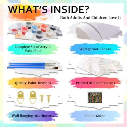 Book Paint by Numbers Kit for Adults Flowers Paint by Numbers for Adult - Image 5