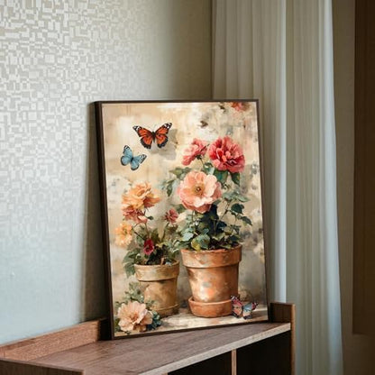 MBNTJHT DIY Flowers Paint by Numbers Kit for Adults,Unframed Potted Flowers Paint by Number Kits for Beginners,Acrylic Watercolor Painting Crafts Kit for Home Decor 16X20 Inch. - Image 3