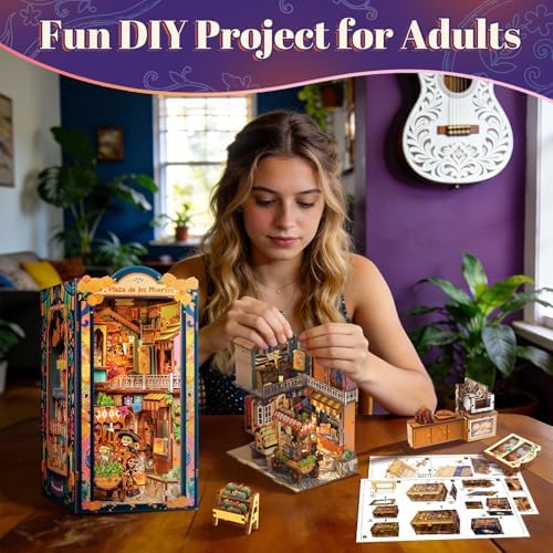 Fsolis Book Nook Kit for Adults - Día De Muertos - Image 5