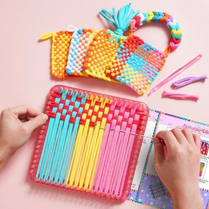 REENLIV Upgraded Weaving Loom Kit Toys for Kids & Adults, DIY Arts & Crafts - Image 3