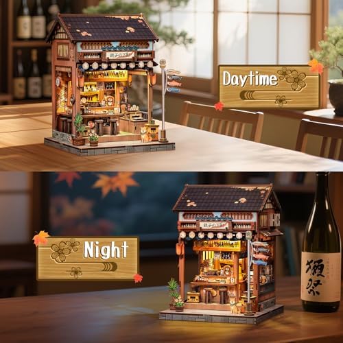 Fsolis Japanese Book Nook Kit Miniature Izakaya - Image 6