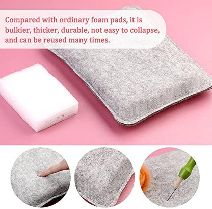 WONVOC Needle Felting Pad, 9.84'' x 7.87'' x 1.38'', Needle Felting Tools - Image 5