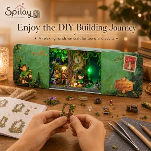 Spilay DIY Miniature House Kit for Adults, Miniature Dollhouse Kit - Image 5
