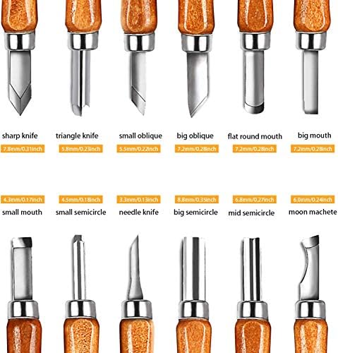 AUGSUN Wood Carving Knife Set, 20 PCS Wood Carving Kit - Image 6