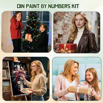 ICYANART Paint by Numbers Kit for Adults Beginner Cross Number Painting - Image 6