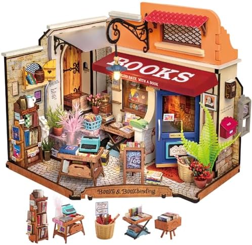 Rolife Bookstore DIY Miniature Dollhouse Kit Creative Gift for Adults by Rolife