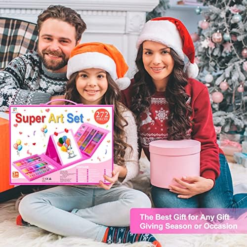 Art Supplies, 272 Pack Art Set Crafts Drawing Kit for Kids Girls Boys Teens - Image 3