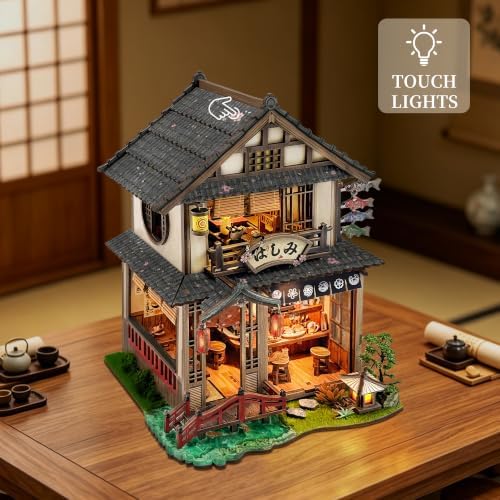 Book Nook Kit DIY Miniature House 3D Wooden Puzzle - Bridgeside Machiya - Image 4