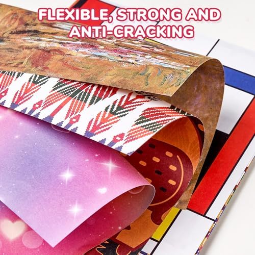 JoyCat Ethnic Patterned Origami Paper, 50 Double-Sided Sheets, 6x6 Inch - Image 6