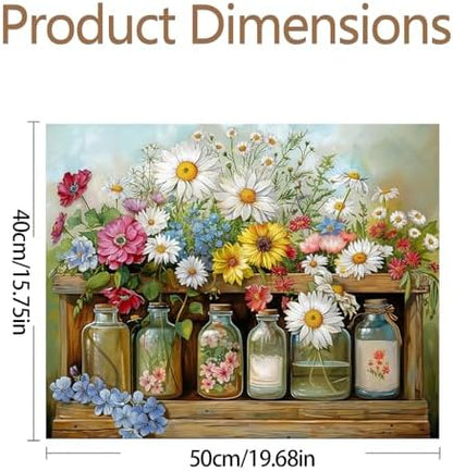 JATOK Paint by Numbers Kit for Adults, Flower, 16 x 20 in / 40 x 50 cm - Image 2