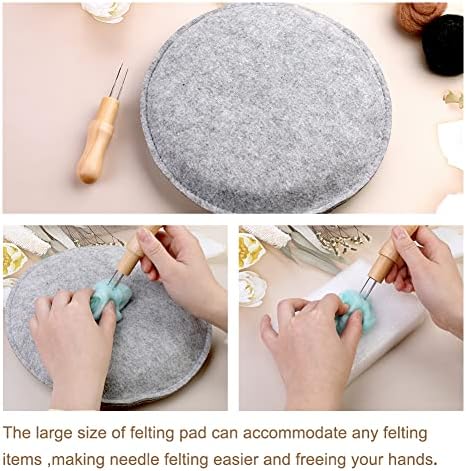 WONVOC Needle Felting Pad, 9.44 x 9.44 x 1.38 Inch Needle Felting Mat - Image 3