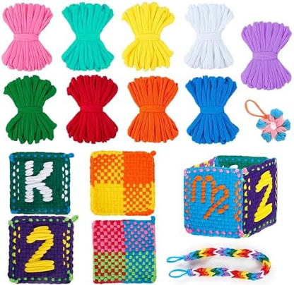 REENLIV 504 PCS Weaving Loom Loops Refill for 6-12 Inch Potholder Loom kit Toys, Elastic DIY Arts and Crafts Loops Supplies for Kids Beginners, Perfect Christmas & Birthday Gifts for 5-13 Year Girls. by REENILV