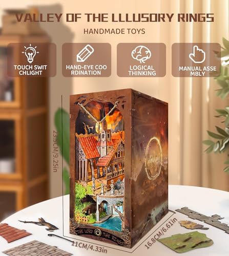 Spilay Book Nook Kit for Adults, Magic Miniature House Building Kit - Image 4