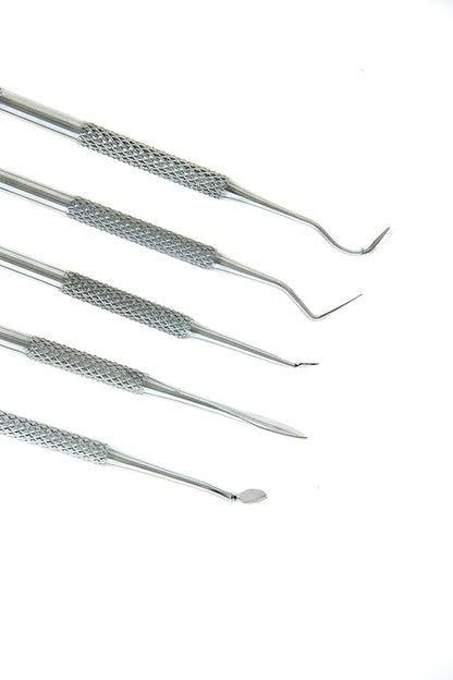 SE 12-Piece Stainless Steel Wax Carvers Set, Wax & Clay Sculpting Tools, Double Ended Carving Kit for Modeling, Sculpting and Shaping, Silver - DD312