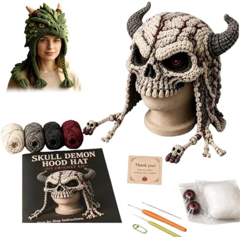 smtsmt Fantasy Hood Hat DIY Crochet Kit Series (Skull) by Unknown