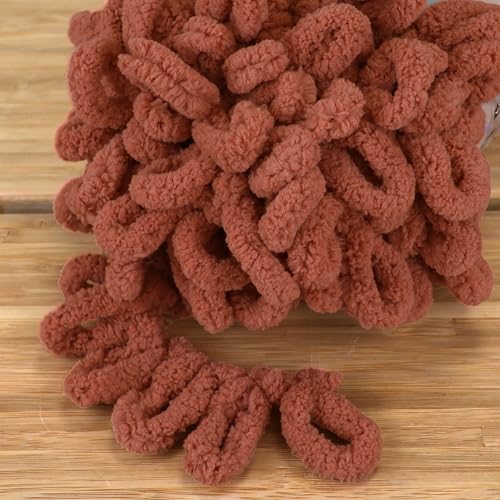 JubileeYarn Fun Finger Loops Yarn - Umber - 1 Skein - Image 3