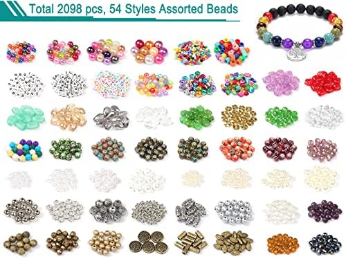 YUGDRUZY Jewelry Making Supplies Kit, 2831 pcs Bracelet Making Kits, Repair Tool with Jewelry Pliers, Jump Rings, Beads, Wire,Craft DIY Gifts - Image 3