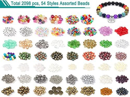 YUGDRUZY Jewelry Making Supplies Kit, 2831 pcs Bracelet Making Kits, Repair Tool with Jewelry Pliers, Jump Rings, Beads, Wire,Craft DIY Gifts - Image 3
