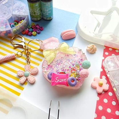 Epoxy Resin Shaker Molds with Cover, Hanging Hole Perfume Bottle, Clover, Heart, Star, Gift Box, Jewelry Casting Supplies 5-Shape Large 3.4-3.66inch - Image 4