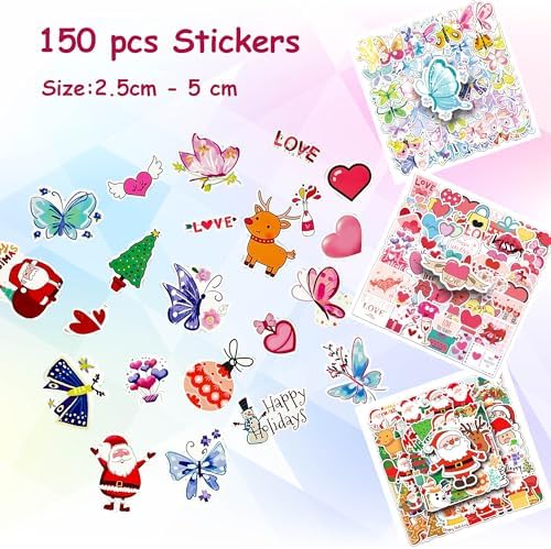 Card Making Supplies, Card Making Kit For Adults And Kids, 32 Blank Greeting Cards & Envelopes With Reusable Stamps DIY Greeting Card Set - Thank You Birthday Mother's Day Christmas Congradulation - Image 5