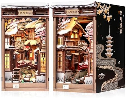 CUTEBEE Book Nook Kit, Japanese DIY Miniature Dollhouse for Adults by CUTEBEE