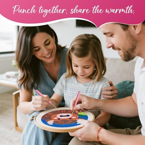 Punch Needle Kit for Adult Beginner, 2-Pack Horse & Highland Cow Punch Embroidery Starter Set with Instructions – Yarn Needle Punch Craft for Xmas Gift Idea & Home Wall Decor - Image 5