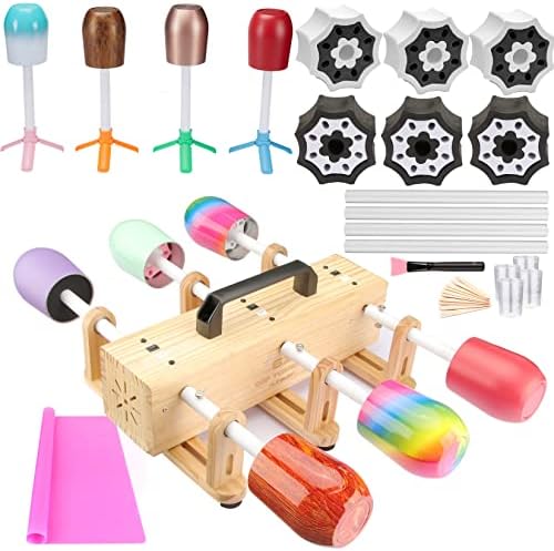 6X Multi Cup Turner for Crafts Tumbler,Epoxy Glitter 4 6 arms Tumbler Full Kits,DIY Cuptisserie Turner,Cup Spinner Machine Kit for Crafts Epoxy Tumbler by WAQONUY