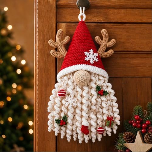 DIY Seasonal 3D Crochet Door Hanger Kit Collection, Halloween Handmade - Image 5