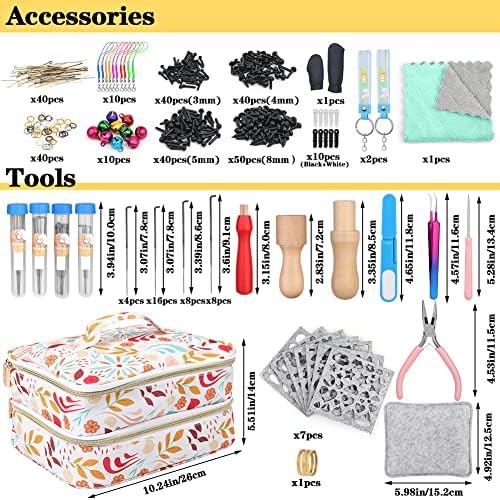 Veroave 385 PCS Felting Kit, Needle Felting Kit with 45 Colors Wool Roving - Image 2