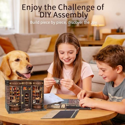 BELEEV Book Nook Kit for Adult and Teens,3D Wooden Puzzle(Hoggor Bookstore) - Image 7